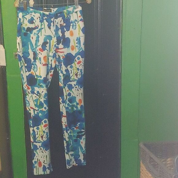 Paint splashed stretch Jeggings - Picture 4 of 4